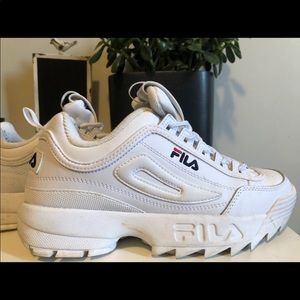 2 for 115/ ALL WHITE FILA DISRUPTOR II